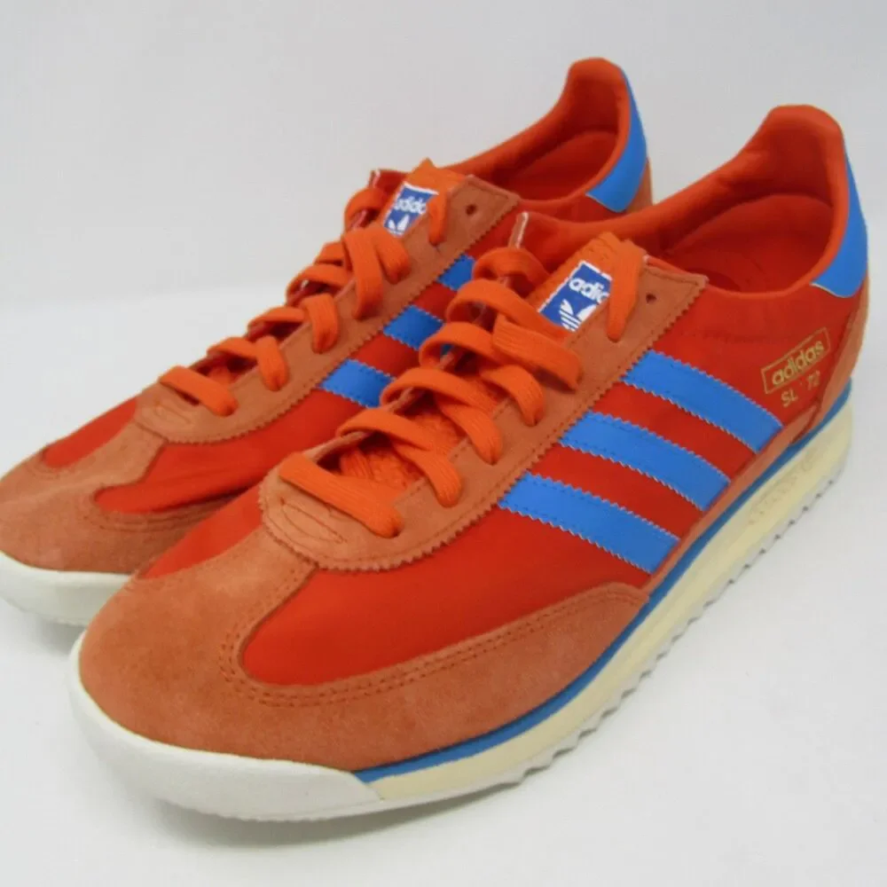 Adidas SL 72 Mens US 11.5 UK 11 EU 46 Orange Blue Retro Running Shoes Sneakers